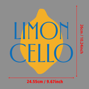 Lemon Logo Retro Art Print iron-on transfer Patches for Jackets originality Iron Transfers DIY T-Shirt Decor Fusible Patch Gift