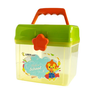 Portable Toy Storage Box Childrens Crayons Car Building Blocks Lunchbox Supplies Organization Box Plastic Material