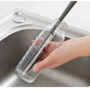 All-in-one Cup Cleaning Tool Long-Handled Non-curved Rotating Cup Brush With Hard Bristles Kitchen Cleaning Tools