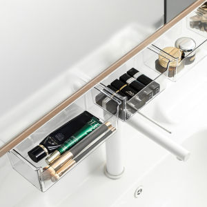 Under Table Hanging Organizer Drawer Storage Box