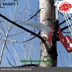 MRG - PROMO Gunting Dahan Tarik + Gergaji Pisau Dengan Tali +/- 23 Meter Multifungsi 2 in 1 Gergaji Graji Galah Tongkat Potong Dahan Ranting Pohon Rambutan Kopi Cengkeh Alat Kebun Gunting Dahan Pemotong Serbaguna
