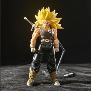Bandai | IN STOCK Toys SSS Studio Dragon Dbz S.H.F Figuarts SHF Dragon Son Trunks Ssj3 Super Saiyan 3 Anime Action Figure Toy Model Gifts