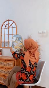 MAHAR RESIN FRAME TERARIUM HANTARAN PERNIKAHAN FULL RESIN 42CM