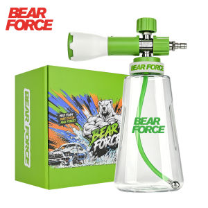 BEAR FORCE | Súng Phun Bọt Cao Cấp BEAR FORCE Bằng Đồng Thau 1L Với Đầu Nối Nhanh 1/4 Inch Dành Cho Việc Chăm Sóc Xe Hơi - Vòi Phun Bọt Tuyết Dày Hơn Cho Máy Rửa Áp Lực