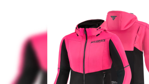 SHIMA LADY DAYBREAKER MOTORCYCLE JACKET - BLACK/PINK