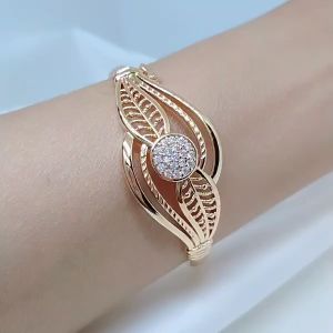 Gelang Tangan Bangle Xuping Wanita Aksesoris Fashion Awet Tahan Lama Anti Karat Cocok Untuk Harian G5-2J