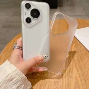 Matte Translucent Frameless PC Hard Case For Huawei Pura 80 70 P60 Mate 70 60 Honor 400 300 Pro Ultra Anti-Scratch Slim Cover