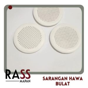 Sarangan Lubang Hawa Lemari Dapur Kitchen Sepatu Bulat Plastik Putih