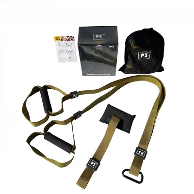Home Fitness Hanging Resistance Band Training Rope TRX Suspension Training System Full Body Workout Elastic Band Exercise Equipment