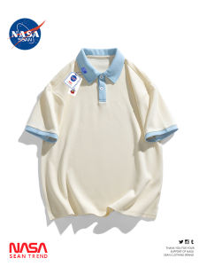 Áo Thun Polo Tay Ngắn Mùa Hè Dáng Rộng Phong Cách Nhật Bản Giả Hai Mảnh Cho Nam Áo Thun Tay Lửng Thường Ngày Cổ Polo