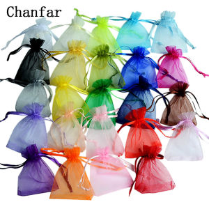 【Hot Sale】50pcs/lot 24 Colors Jewelry Bag Organza Gift Bags For Jewelry Packaging Bags Wedding Gift Storage Drawstring Pouches Wholesale