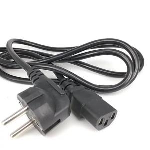 EU Power Cable Euro IEC C13 AC Power Extension Cord 1.2m 1.5m 1.8m 3*0.75mm For PC Computer Monitor PSU Antminer Printer LG TV