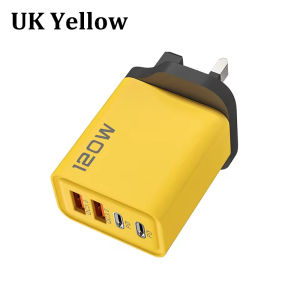 120W 4 Ports Charger USB C PD Quick Charge 3.0 Type C USB Phone Chargers Fast Charging Adapter For iPhone Samsung Xiaomi Huawei