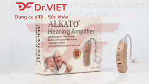 Máy trợ thính Alkato Không Dây JH-125 đeo sau tai cho người lãng tai nghe kém khuếch đại âm thanh giảm hú rít