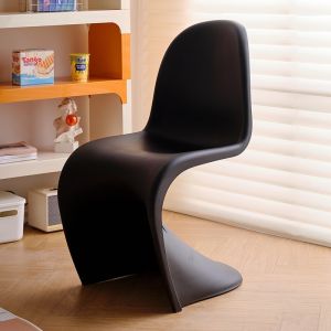 MU FENG ZHI NAN | Cream Style Stackable Plastic Dining Chair Makeup Chair