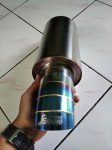 KNALPOT JS RACING BURNTIP HONDA JAZZAGYAAYLABRIOPAJEROLANCERERTIGAFORTUNERCITYAVANZAJEEPKATANAESPASCARRY FUTURACARRY PICKUPAPV