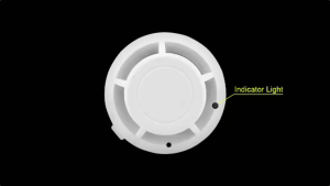 High-Performance Dual-Wire Photoelectric Smoke Detector with Visual & Audible Alarm 9-36V DC Mosquito-Resistant Design Easy Installation - New