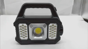[READY STOCK] Solar Outdoor Flashlight Handheld Emergency Lamp USB Rechargeable Camping Light Waterproof Outdoor