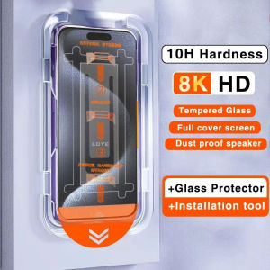 HD Auto Dust-Elimination Full Screen Protector For iPhone 16 15 14 13 12 11 Pro Max With Auto Alignment Install Box For iPhone 14 15 Plus Privacy BlueRay Tempered Glass Dust Proof Protective Film