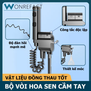 Brass Booster súng phun Đặt đôi van góc thoát nước nhanh chóng làm sạch nhà vệ sinh cầm tay phòng tắm tuôn ra vòi phun vòi xịt bồn cầu