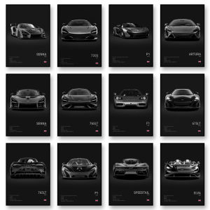 Rastar | SENNA 720S ARTURA Canvas Wall Art Print Poster P1 765LT Supercar Decorative Painting Modern Home Decor Car Lover Gift Unframed