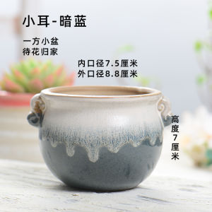 Minimalist Hand-Painted Ceramic Thumb Pot Succulent Planters Unglazed Glaze Ice Crack Small Flower Pots Special Clearance