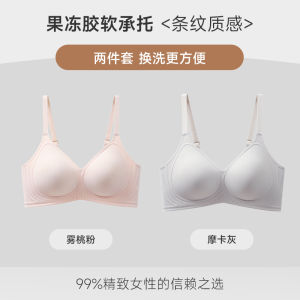 Wireless Comfortable Womens Underwear Thin Soft Support No Trace Tech Jelly Strip Bra Prevents Sagging And Collects Sides
