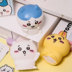 Bandai | Cute Chiikawa Anime LED Night Light Hachiware Usagi Rabbit Lamp Bedroom Desktop Decor Birthday Gift for anyone Gift Toy