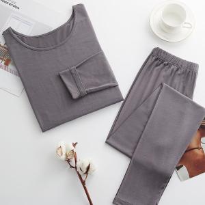 Slim Fit Modal Thermal Underwear Set for Women Thin Warm Base Layer Top And Bottoms Large Size Clothing Home Comfortable