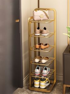 Elegant Iron Art Doorway Shoe Rack Dustproof Multi-layer Home Use Economic Type Corner Shoe Stand for Dormitory And Small Spaces