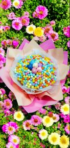 bó hoa sao giấy xếp sẵn nhiều màu sắc( bó 300 ngôi sao mix kẹo)