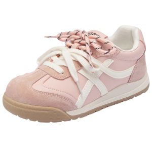 Agsdon | Pink Retro Training Style Women Shoes
