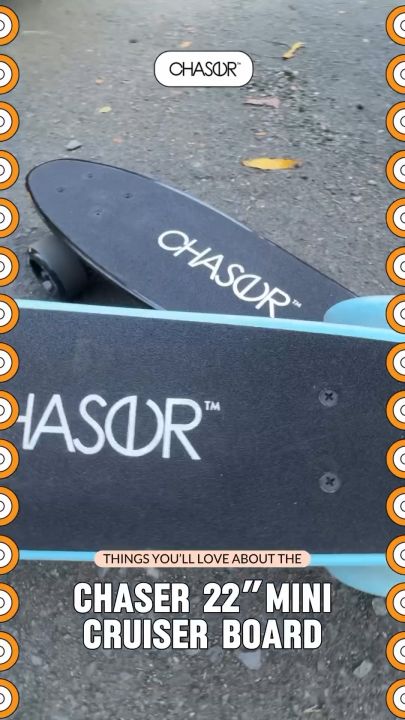 Chaser 22" Marktop Plastic Cruiser Penny Skateboard -Yellow