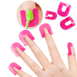 26Pcs Klip Pelindung Pinggiran Alat Bantu Kuku Tumpah Kutek Nail Art Tools Pedicure - 🌹Tamia