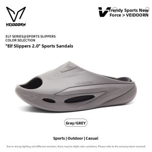 Veidoorn | Slip-resistant Stylish Ultra-supercritical Foaming Material Thick-soled Slides