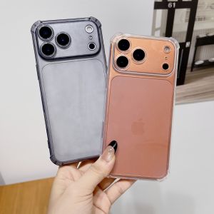 Transparent & Gray Black Shockproof Case for iPhone 17 16 15 14 13 12 11 Pro Xs Max 16e XR 7 8 Plus SE 2020 2022 Silicone Cover
