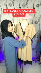 Baju Tidur Wanita / Lingerie Jumbo / Daster Jumbo Crinkle Ukhuwah series