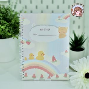 สมุดจดคำศัพท์ พร้อมส่ง ขนาด A5 จดได้กว่า 2000 คำ สีทุกหน้า| word book|vocab book