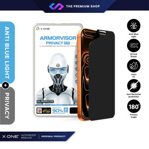 X.One ArmorVisor Privacy Anti Blue Light Full Cover Screen Protector iPhone 17 16 15 14 Plus Pro Max Air