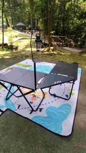 IGT Camping Table Portable Camping Tactical Table Foldable Picnic Table BBQ Camping Khemah