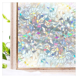 Stained Glass Window Film Daisy Window Privacy Film Window Sticker Vinyl Glass Window Films Home Aesthetic Decoration