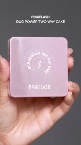 PINKFLASH Two Way Cake Duo Effect Pressed Powder No Transfer High Coverage Effortless Lightweight PF-F17