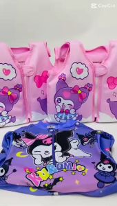 QPyjamas Kids Swimwear Girl Swimsuit Kuromi Swimming Suit Baju Renang Budak Baju Mandi Perempuan