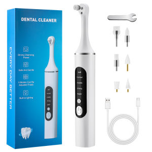 Ms.Dear | 5 Modes Electric Tooth Polisher Dental Tartar Remover Plaque Stains Cleaning Teeth Whitening Cleaner Tool Calculus Removal
