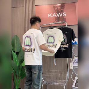 Áo Thun Nam Tay Ngắn Cotton Phong Cách Mỹ Dáng Ôm in Chữ Mùa Hè Mới Thoáng Khí Thường Ngày Tay Lửng in Họa Tiết Thời Trang