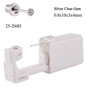 1PC Safety Ear Piercing Unit Sterilized Bezel Crystal Earrring Bullet Buckle Studs No Sharp Body Piercing Jewelry Suitable Baby