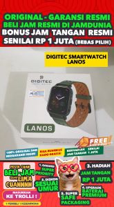 DIGITEC ORIGINAL - SMARTWATCH DIGITEC LANOS HIJAU - - Men Women TR - Rubber - Hijau - Jamdunia / Jam dunia JD18 # Jam Tangan Pria Wanita Cowok Cewek Anti Air Watch DIGITAL $ DIGITEC SMARTWATCH S003