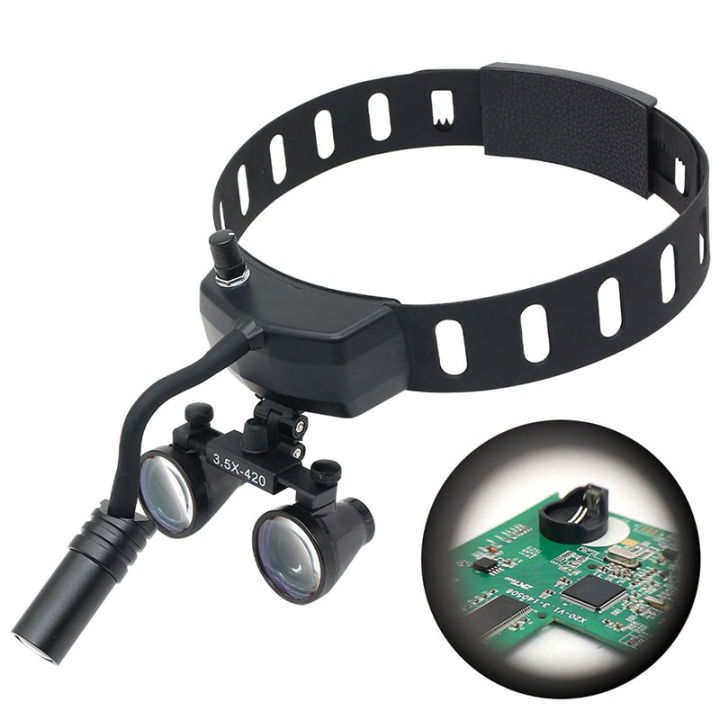 Headband 5W LED Headlight Dental Loupes Light Head Wearing Lamp with Li