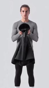 RockBros | ROCKBROS Cycling Jacket Double-layer Warm Winter Thermal Fleece Wear-resistant Clothing Long sleeved with Pocket Windproof