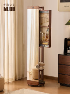 NALANDUOHAO | Multifunctional High-end Jewelry Storage Cabinet with Dressing Mirror and Hat Rack Large Capacity